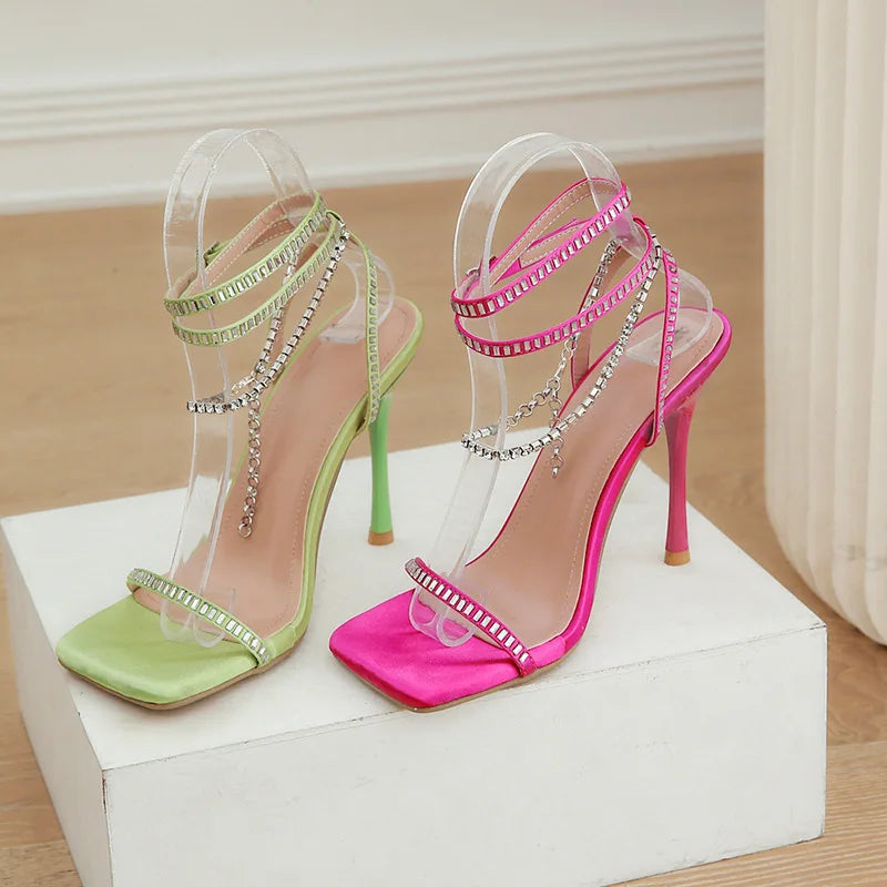 Chic Rhinestone Fashion Pumps