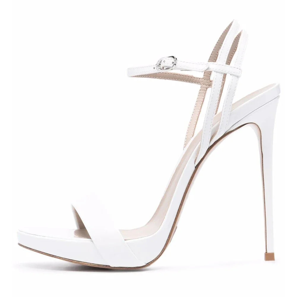 Women's Fashion Bright Leather Heels