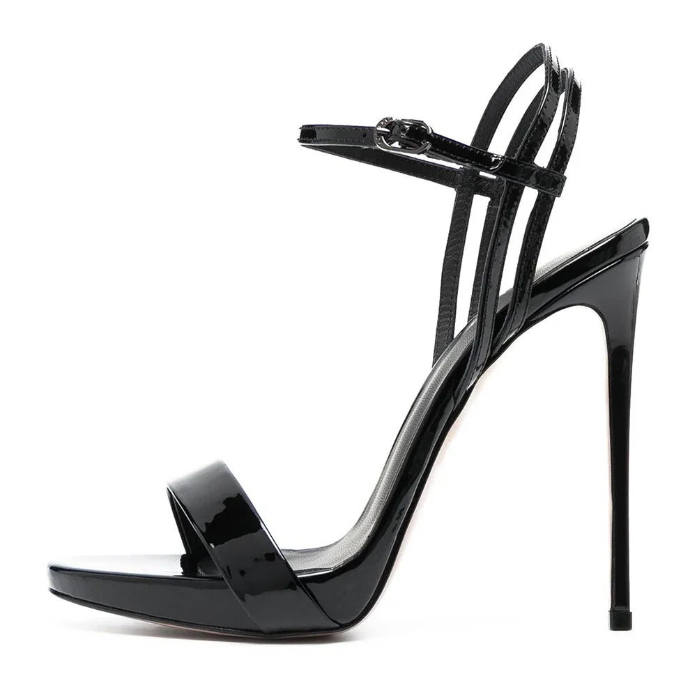 Women's Fashion Bright Leather Heels