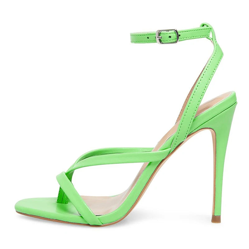 Elegant Ankle Strap High Heels