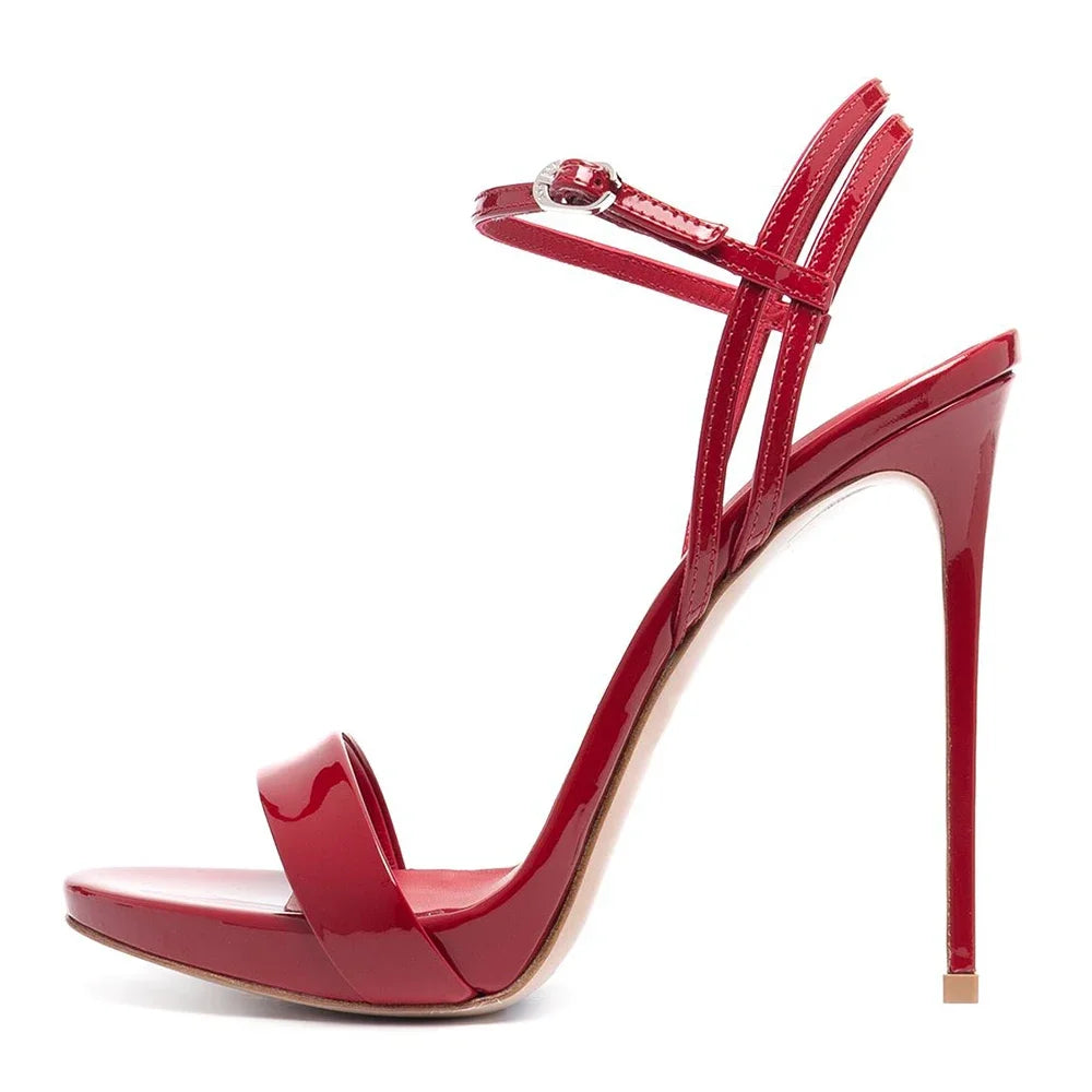 Women's Fashion Bright Leather Heels