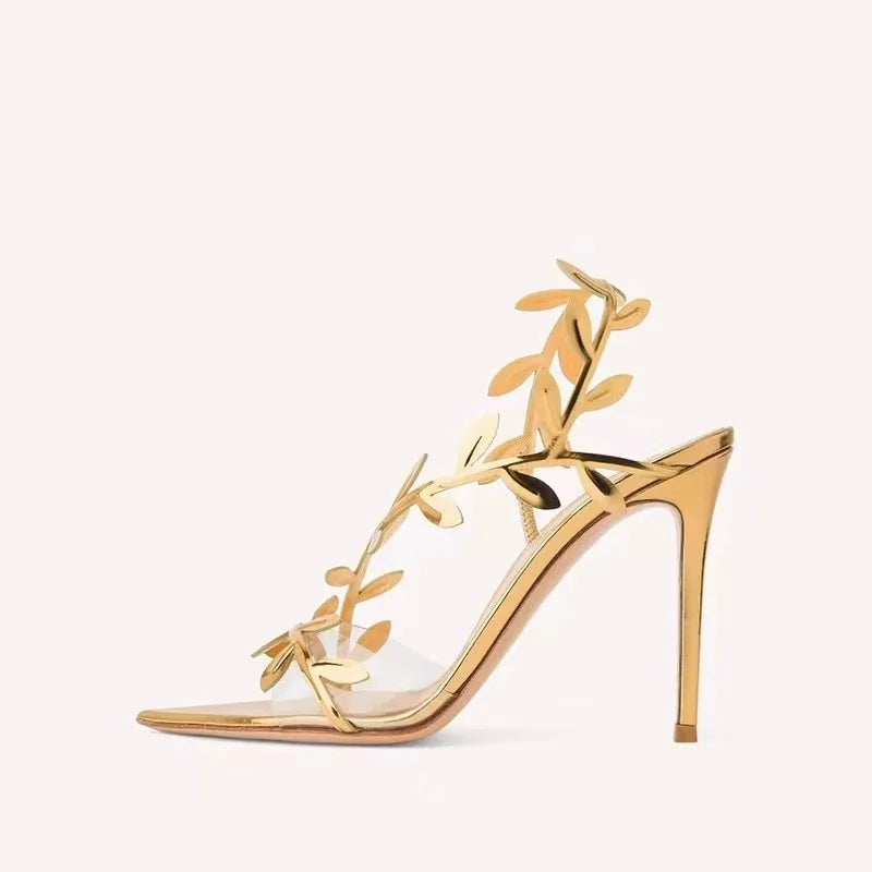 Gold Leaf Elegant Heels