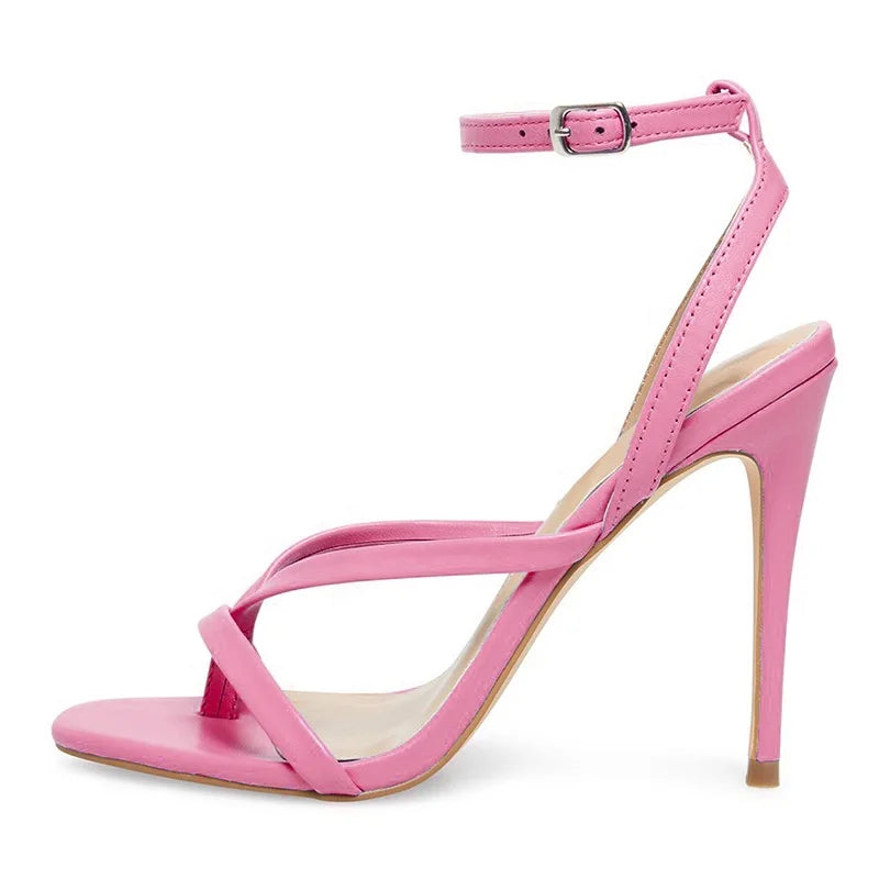 Elegant Ankle Strap High Heels